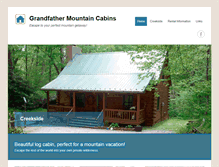 Tablet Screenshot of grandfathermountaincabins.com